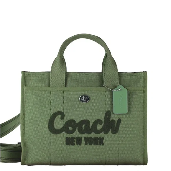 Coach Cargo Tote CP158 Soft Green Canvas Laptop Bag NWT - Picture 5 of 7